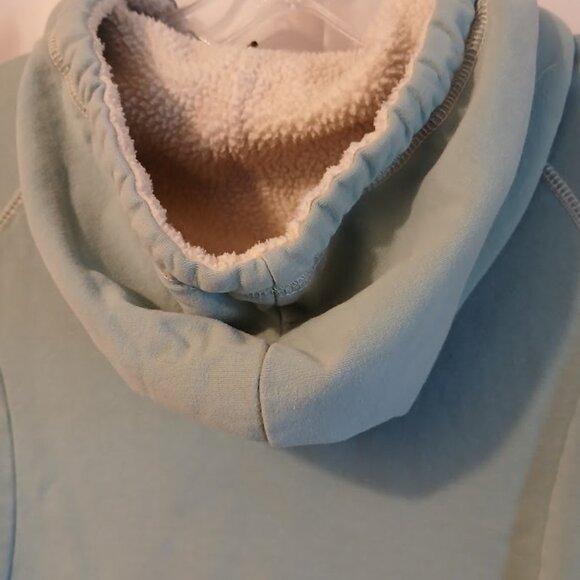 ELEMENT Skater Hoodie Sweatshirt Full Zip up womens S Dusty Blue fleece lined LS - Picture 10 of 12